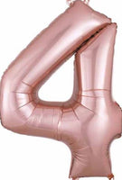 Number 4 Foil Balloon 34" (8 Colours)