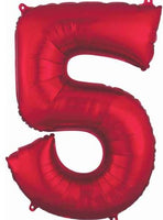 Number 5 Foil Balloon 34" (8 Colours)