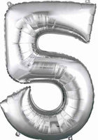 Number 5 Foil Balloon 34" (8 Colours)