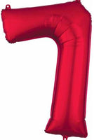 Number 7 Foil Balloon 34" (8 Colours)