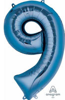 Number 9 Balloon 34" (8 Colours)