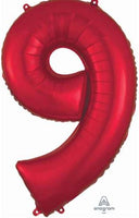 Number 9 Balloon 34" (8 Colours)
