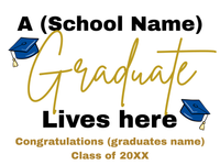 Grad 18"x24" Yard Sign