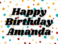 Colourful Birthday Dots 18"x24" Custom Yard sign