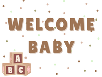 Baby Announcement 18"x24" Custom Yard Sign