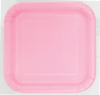 Square Paper Dinner Plate, 9 inch 14CT (19 colours)