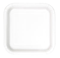 Square Paper Dessert Plates, 7 inch, 16 CT (19 colours)