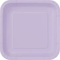 Square Paper Dinner Plate, 9 inch 14CT (19 colours)
