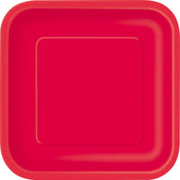 Square Paper Dinner Plate, 9 inch 14CT (19 colours)