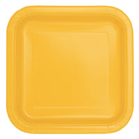 Square Paper Dinner Plate, 9 inch 14CT (19 colours)
