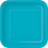 Square Paper Dessert Plates, 7 inch, 16 CT (19 colours)
