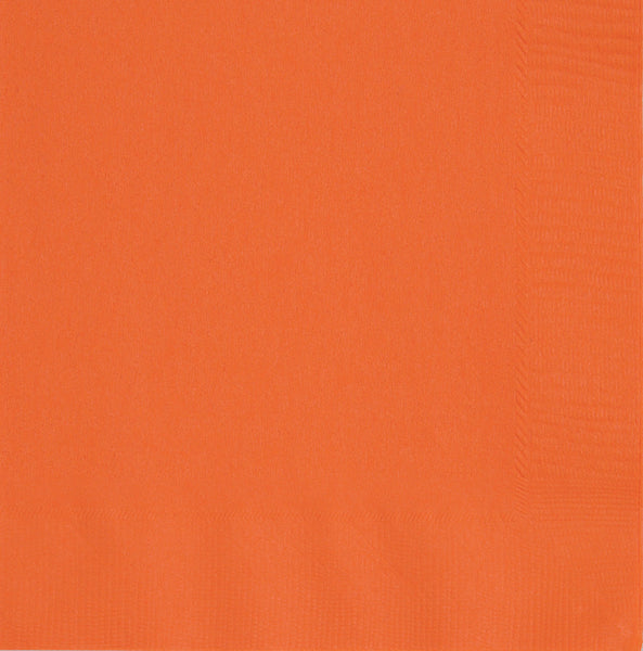 Orange luncheon napkins