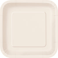 Square Paper Dessert Plates, 7 inch, 16 CT (19 colours)