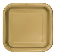 Square Paper Dessert Plates, 7 inch, 16 CT (19 colours)