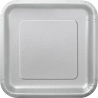 Square Paper Dessert Plates, 7 inch, 16 CT (19 colours)
