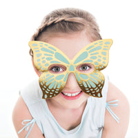 Shimmering Butterfly Paper Foil Masks 8CT
