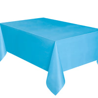 Powder Blue Plastic Table Cover