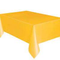 Sunflower Yellow Plastic Table Cover