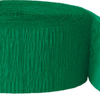 Emerald Green crepe streamers