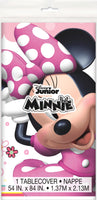minnie mouse plastic tablecover packaged
