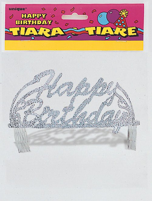 Happy Birthday Glittered Tiara
