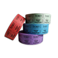 double coupon ticket rolls