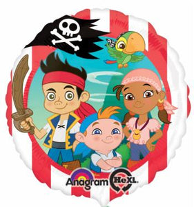 Jake and the never land pirates 18" foil balloon