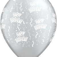 Happy Birthday Balloon 5/Pkg 17 colours