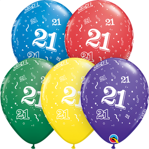 21 printed balloon