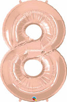 Number 8 Balloon 34" (8 Colours)