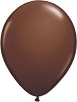 chocolate Brown Qualatex 11inch Balloons ,10 per package, empty