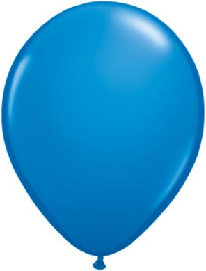 dark blue Qualatex 11inch Balloons ,10 per package, empty