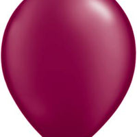 pearl burgundy 11 inch qualatex balloons, 10 count