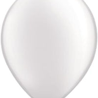 pearl white 11 inch qualatex balloons, 10 count