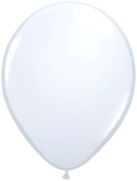 white Qualatex 11inch Balloons ,10 per package, empty