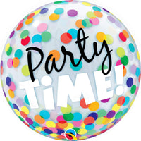 Party Time Colourful Dots 22 inch Bubble Balloon
