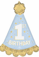 1st Birthday 34 inch Foil Balloon blue/pink
