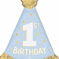 1st Birthday 34 inch Foil Balloon blue/pink