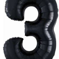 Number 3 Foil Balloon 34" (8 Colours)