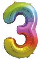 Number 3 Foil Balloon 34" (8 Colours)