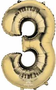 Number 3 Foil Balloon 34