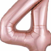 Number 4 Foil Balloon 34" (8 Colours)