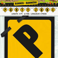 Construction Party Zone Banner