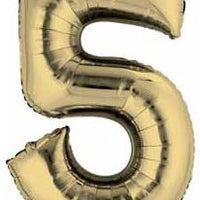 Number 5 Foil Balloon 34" (8 Colours)
