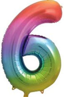 Number 6 Foil Balloon 34" (8 Colours)