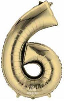 Number 6 Foil Balloon 34" (8 Colours)