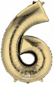 Number 6 Foil Balloon 34