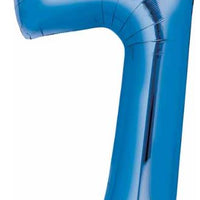 Number 7 Foil Balloon 34" (8 Colours)