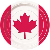Canada Flag Dessert Plates