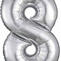 Number 8 Balloon 34" (8 Colours)